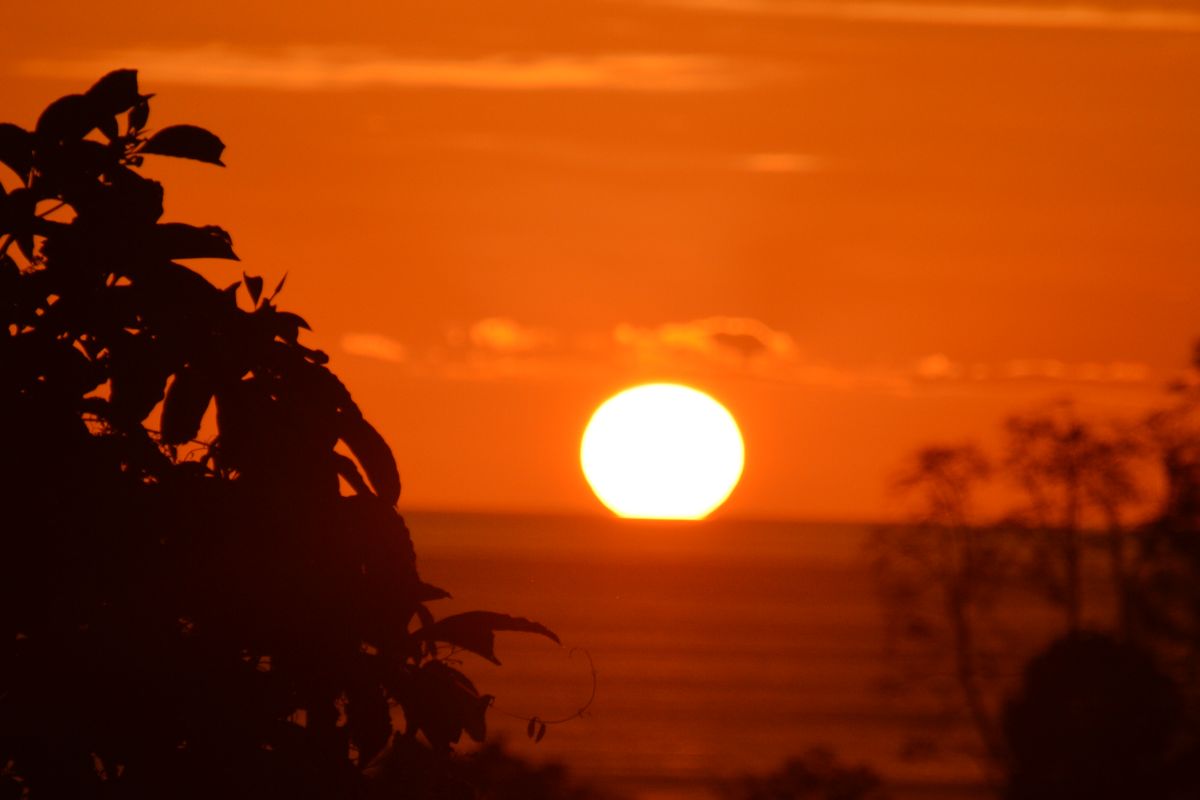 coucher de soleil soleil couchant, océan Pacifique, Costa Rica
